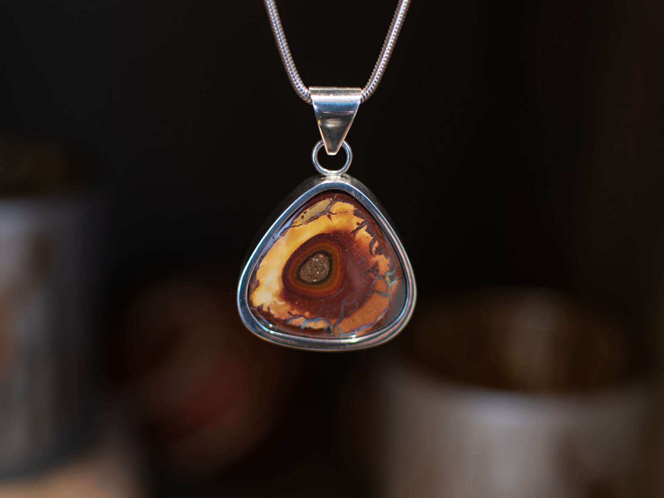 Yowah Boulder Opal Pendant - 30.2 Carat - Front