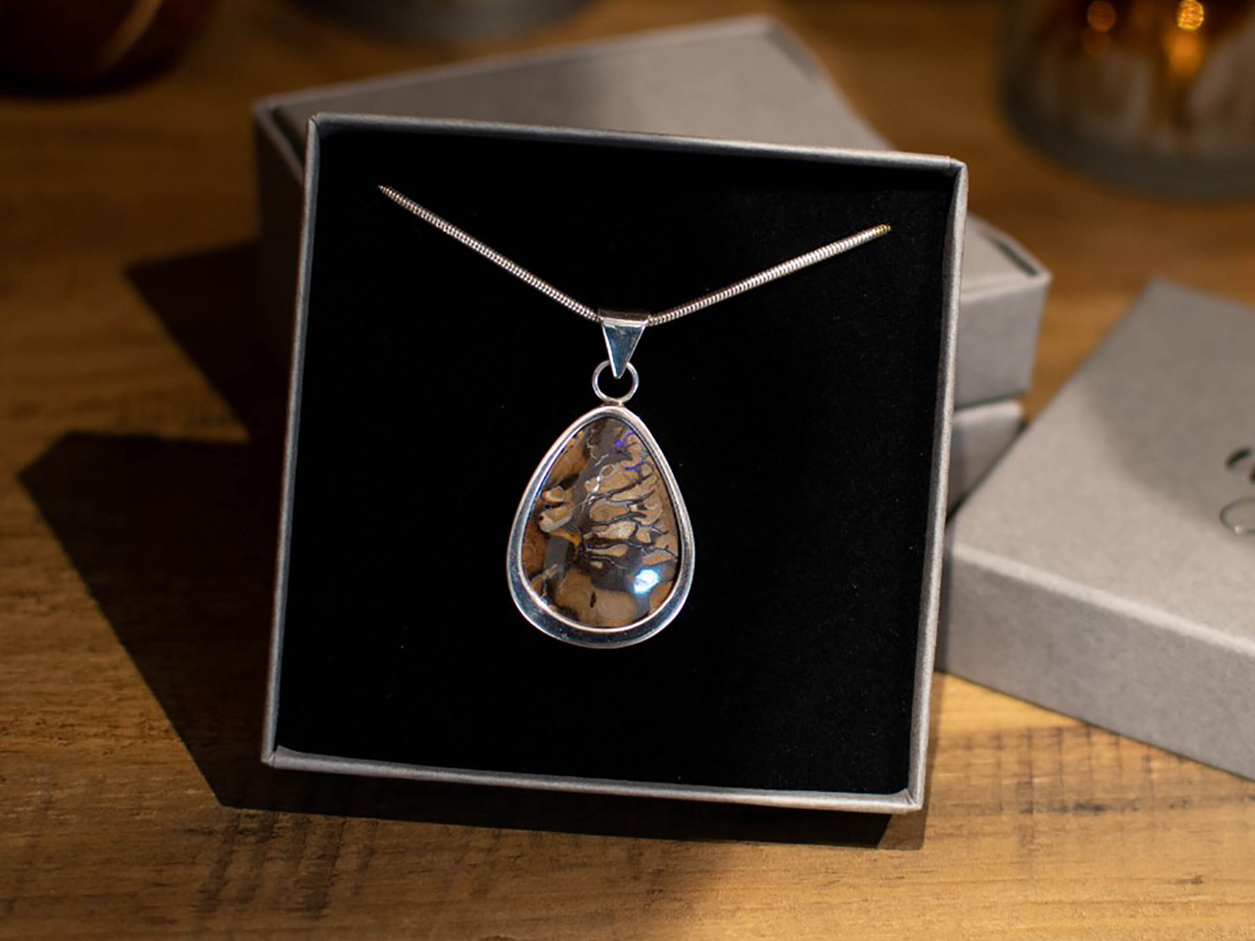 Yowah Boulder Opal Pendant - 37.6 Carat - In Box