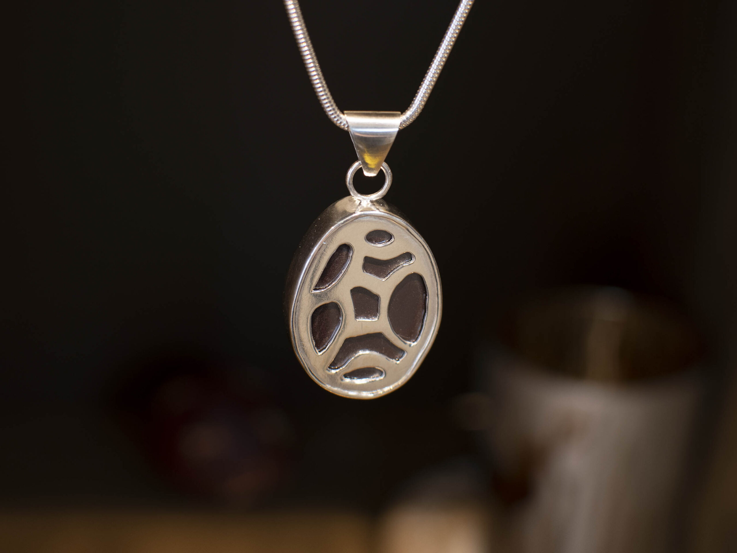 Yowah Boulder Opal Pendant - 33.35 Carat - Back