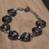 Sterling Silver Organic Flower Bracelet