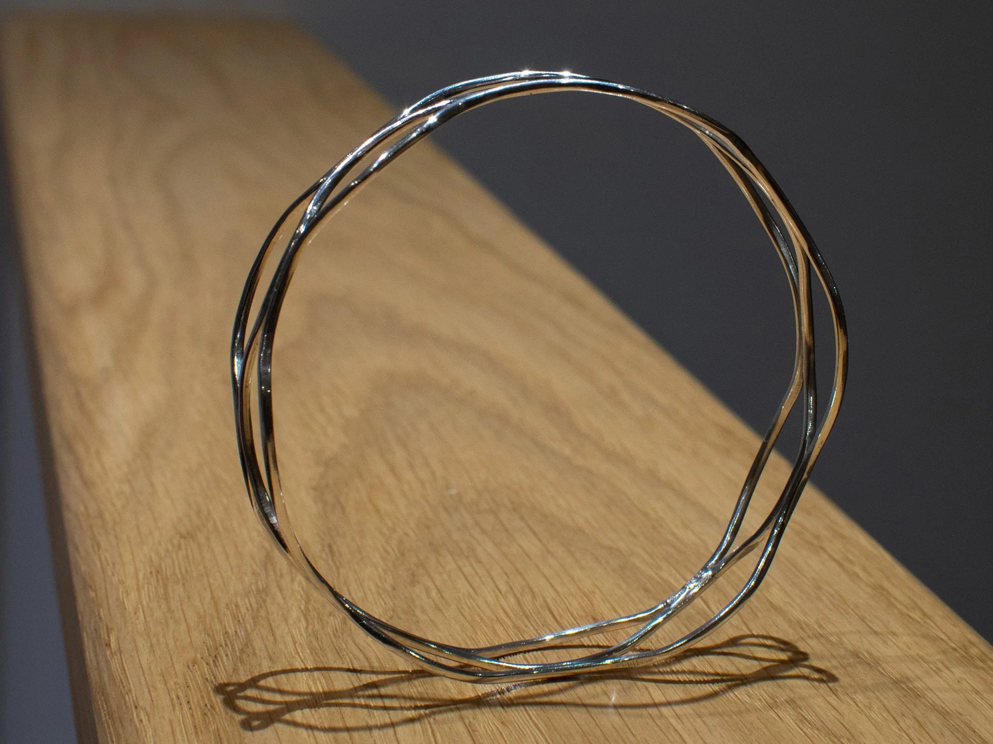 Sterling Silver Wavy Bracelet - available in small, medium and large