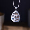 Boulder Pipe Opal Pendant - 31.4 Carat - Back