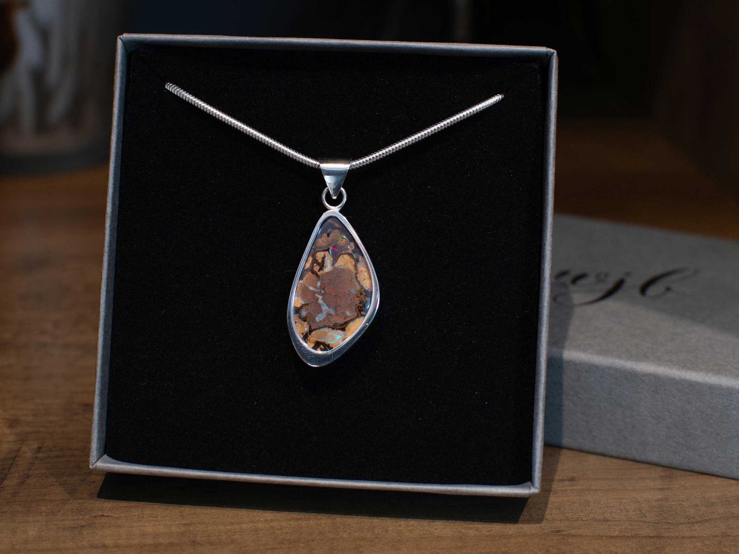 Yowah Boulder Opal Pendant – 15.50 Carat - In Box Yowah Boulder Opal Pendant – 15.50 Carat