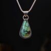 Blue Treasure Mountain Turquoise Sterling Silver Pendant
