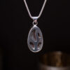 Rear of Sterling Silver Australian Boulder Opal Pendant