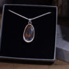 Sterling Silver Australian Boulder Opal Pendant in Box