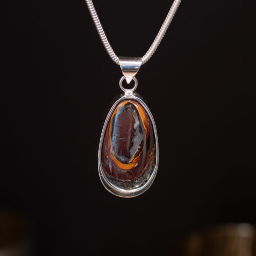 Sterling Silver Australian Boulder Opal Pendant
