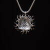 Rear of Sterling Silver and 9ct Gold Sea Anemone Pendant