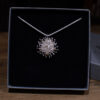 Sterling Silver and 9ct Gold Sea Anemone Pendant in Box