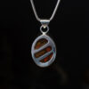 Moroccan Agate Oval Pendant - reverse