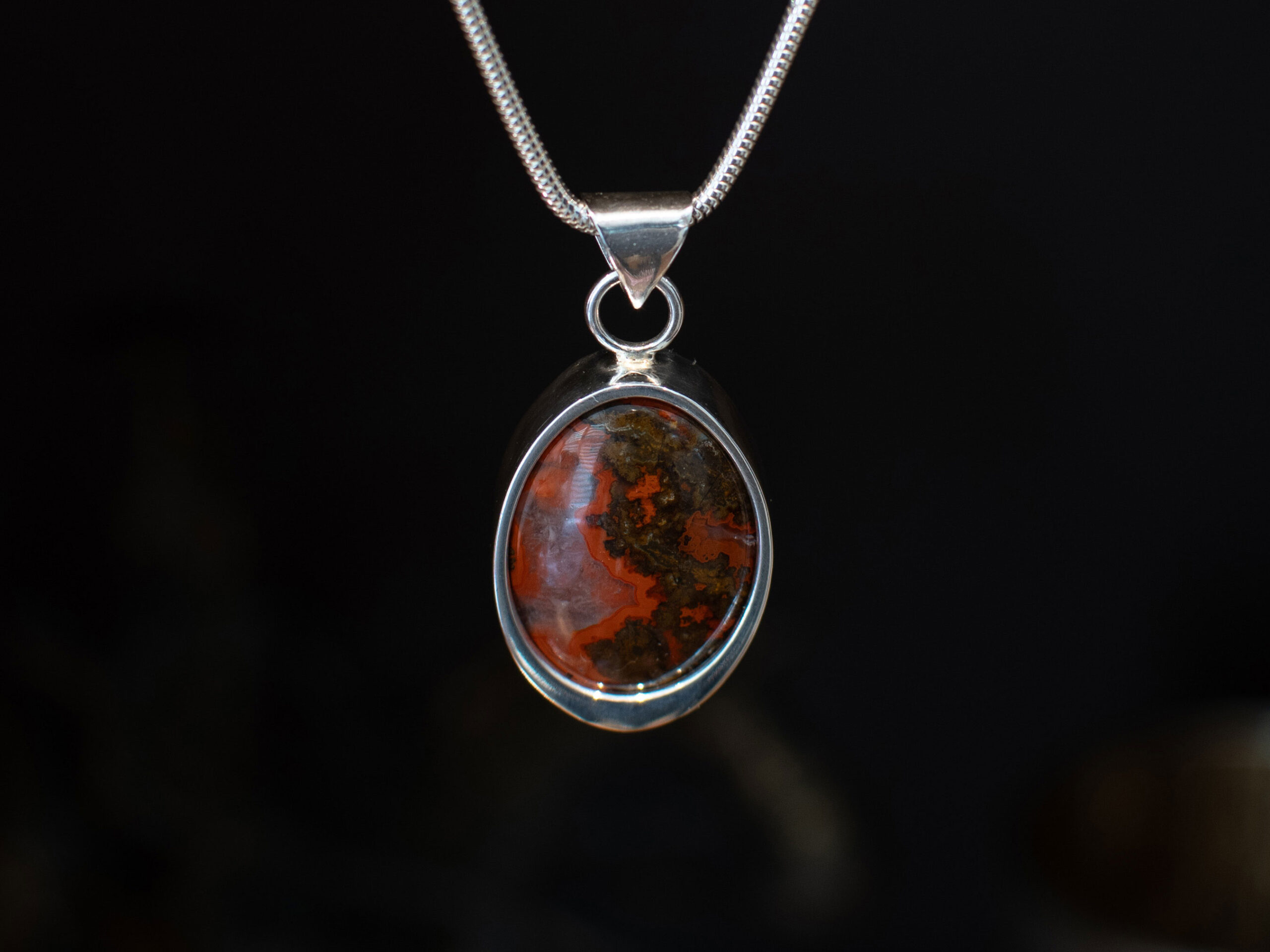WBR-91-01-Product-Image-Etsy-Front Moroccan Agate Oval Pendant - front
